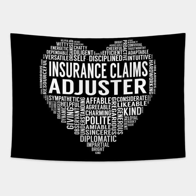 Insurance Claims Adjuster Heart Tapestry by LotusTee