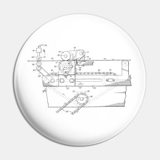 Manufacture for use of labels for bottles Vintage Patent Hand Drawing Pin