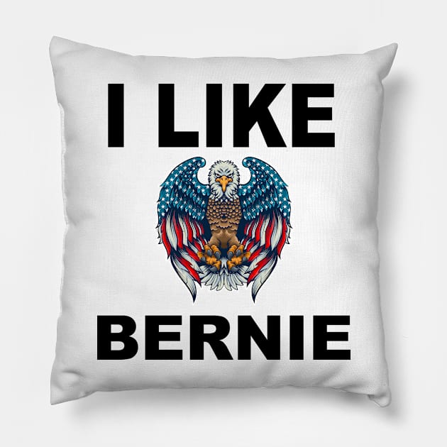 i like bernie - Bernie Sanders 2020 Pillow by EmmaShirt