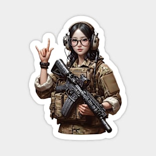 Tactical Girl Magnet