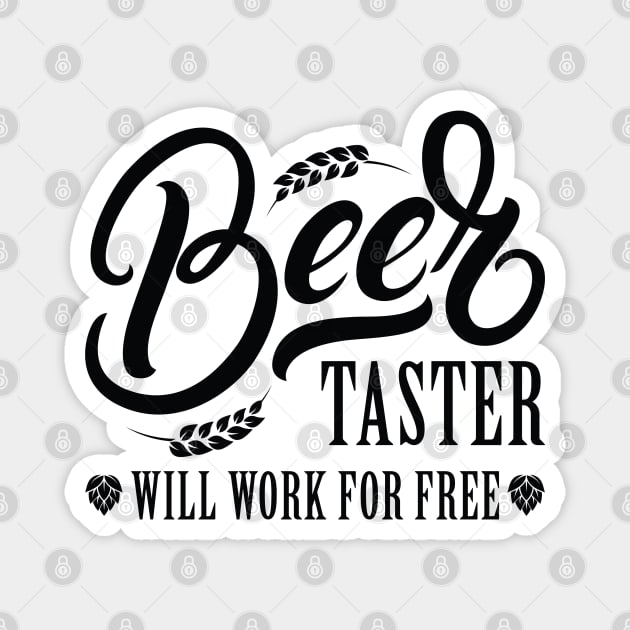 Beer Taster Magnet by LuckyFoxDesigns