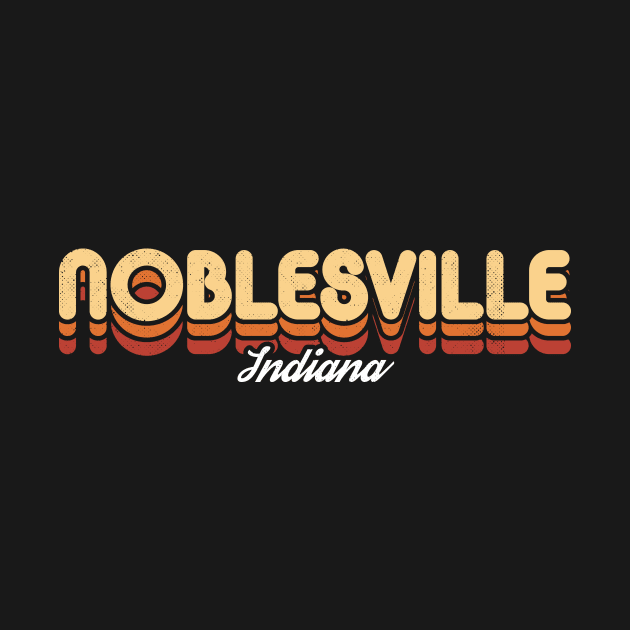 Retro Noblesville Indiana by rojakdesigns