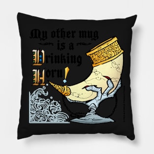 Drinking Horn Pillow