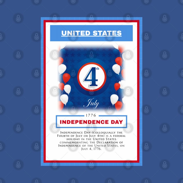 Independence Day - United States - For 4th of july - Print Design Poster - 17062012 by Semenov