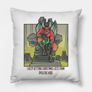 Satan Satanic Santa Claus Christmas Devil Gothic Occult Goth Pillow