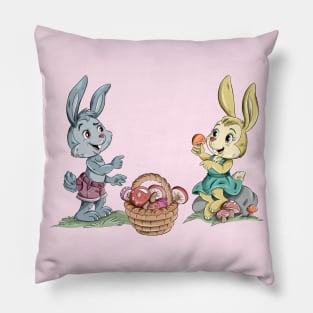 Happy Rabbits Pillow