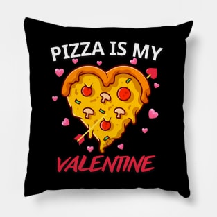 Pizza Is My Valentine Funny Valentines Day Heart Shape 2024 Pillow