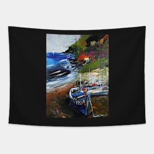 Abstract Landscape Fishing 212 Tapestry