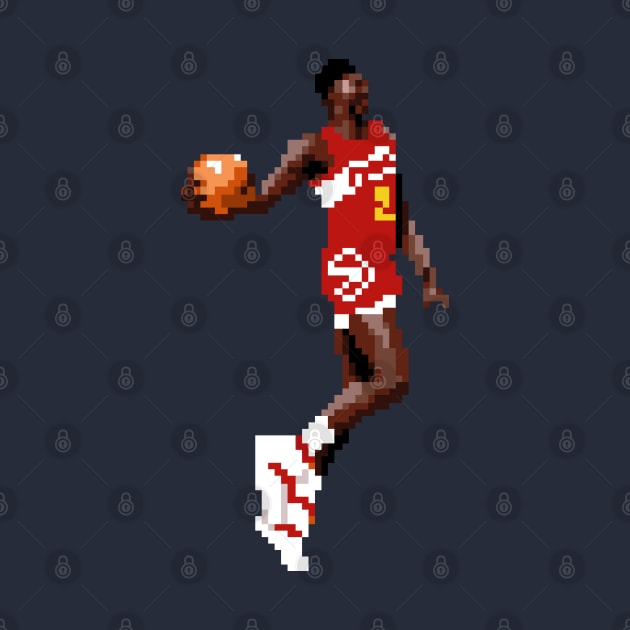 Dominique Wilkins Pixel Dunk by qiangdade