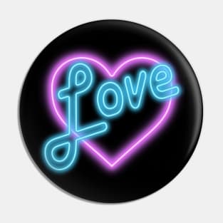 Neon Love Pin