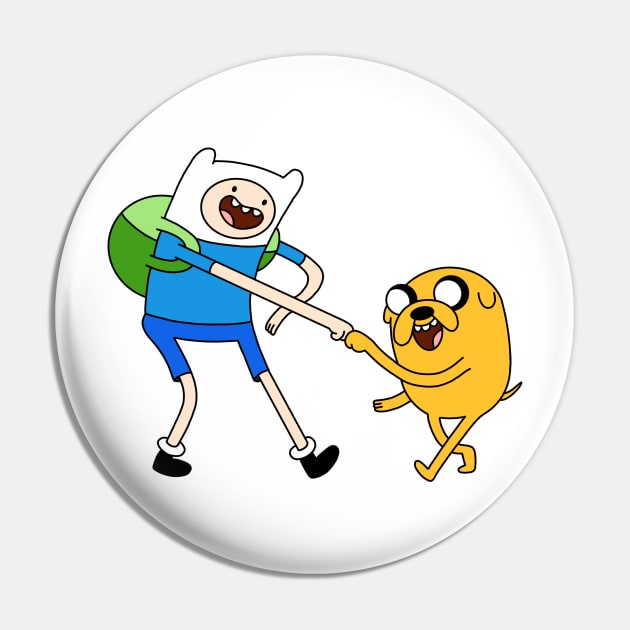 Finn and Jake fist bump Adventure Time Pin by maxtrology