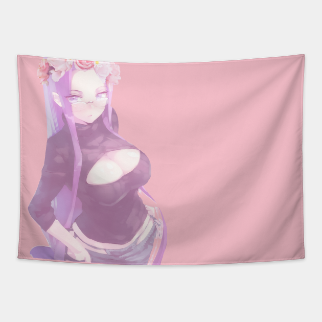 ライダー Rider Fate Stay Night Flowercrown Beauty Fate Stay Night Tapestry Teepublic