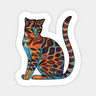 Fauvist Cat Magnet