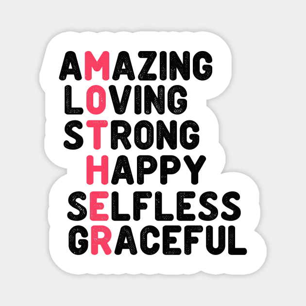 Amazing mother for mother's day Magnet by Shirtttee