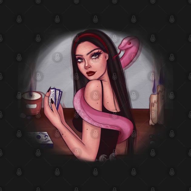 Witch / magic / tarot / snake / crystals / astrology girl by micase