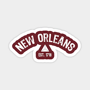 New Orleans EST 1718 Magnet