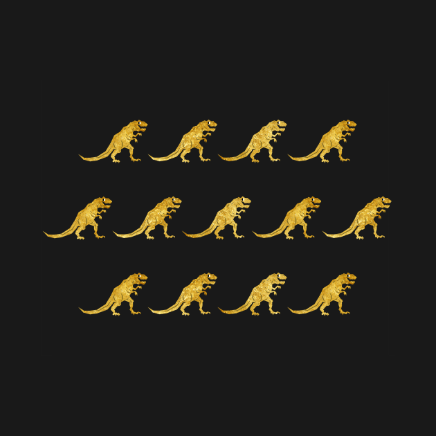 Golden T.-Rex Pattern by chobopop