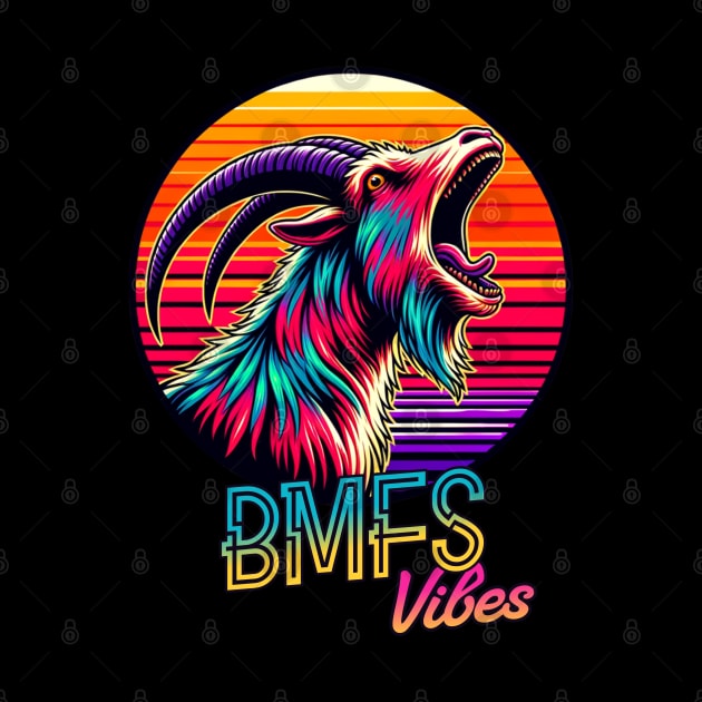 BMFS Billy Goat 90s Retro Sunset by GypsyBluegrassDesigns