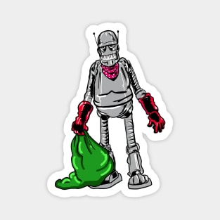 Garbage Man Bot Magnet