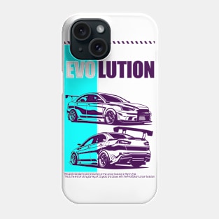 Lancer Evo X Cyan Purple Phone Case