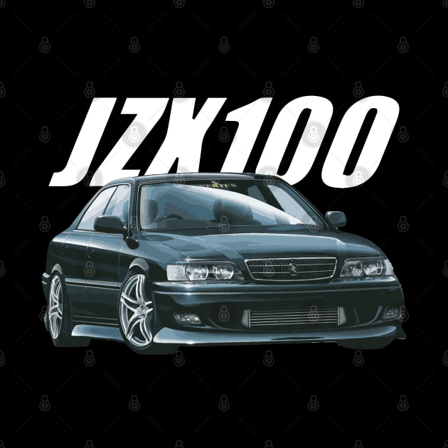 JZX100 TRD DARK GREEN CHASER MARK II tOYOTA Drift 1jz street car VERTEX KIT by cowtown_cowboy