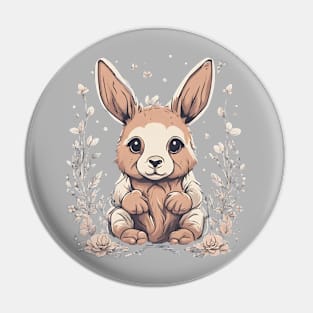 Adorable Bunny Rabbit Kawaii Cute Animal For Her Pin