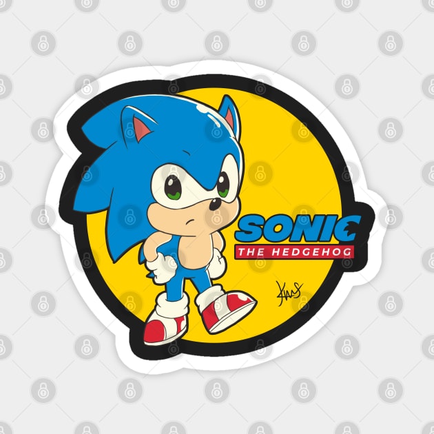 Sonic The Hedgehog Magnet by KEMOSABE