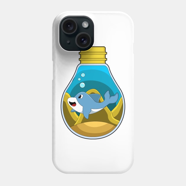 Dolphin at Swimming in Aquarium Phone Case by Markus Schnabel