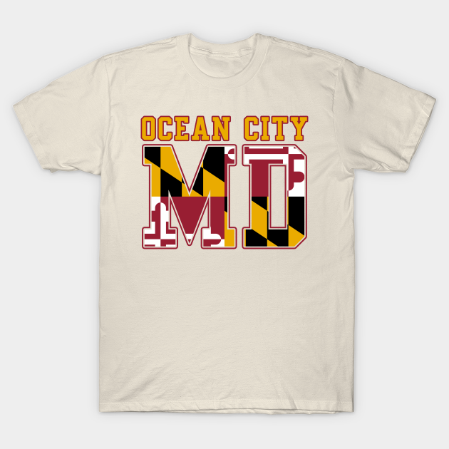 Discover Ocean City, Maryland Flag - Ocean City Maryland - T-Shirt