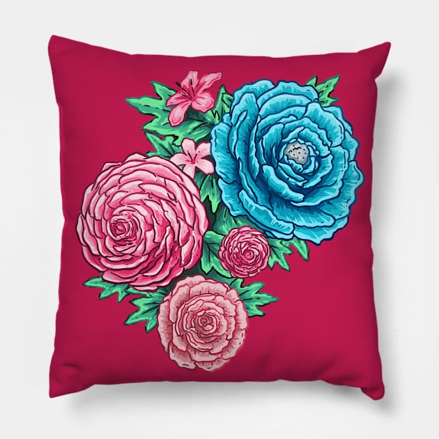 Crystal Bloom Pillow by codrea