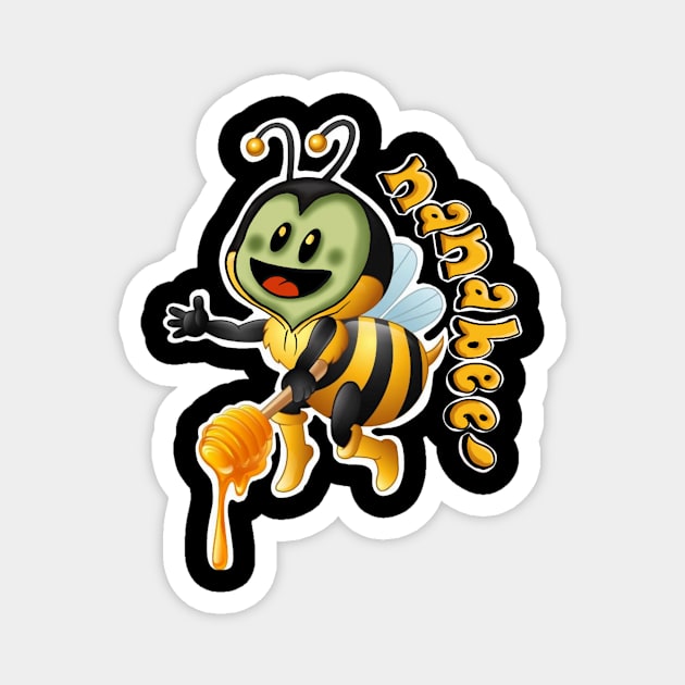 Funny Draw Bee Magnet by Steven brown