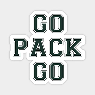 Go Pack Go- Green Bay Packer Magnet