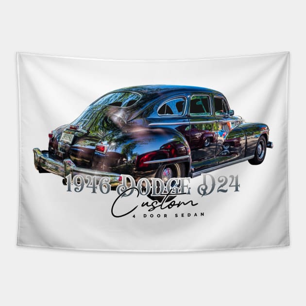 1946 Dodge D24 Custom 4 Door Sedan Tapestry by Gestalt Imagery