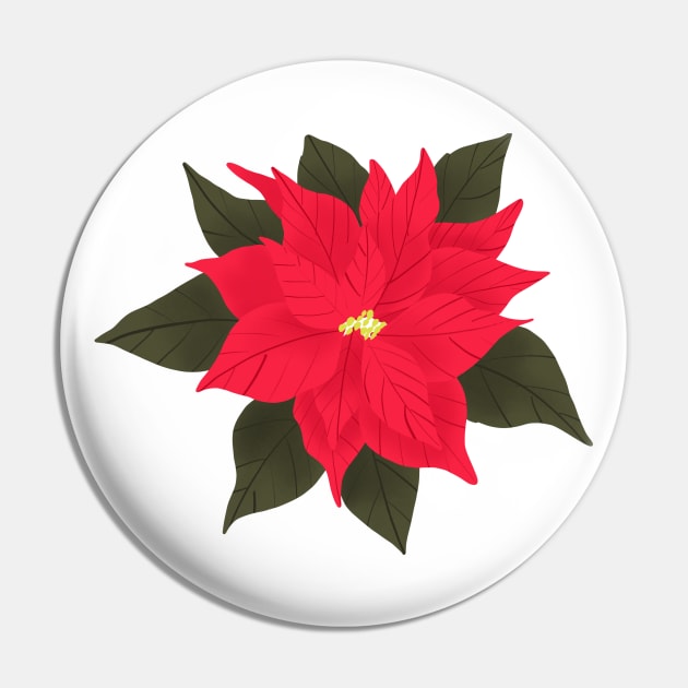 Poinsettia Pin by Think Beyond Color