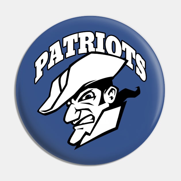 Patriot Mascot Pin by Generic Mascots