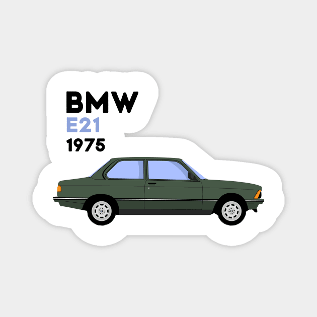 BMW E21 Magnet by MajorArt