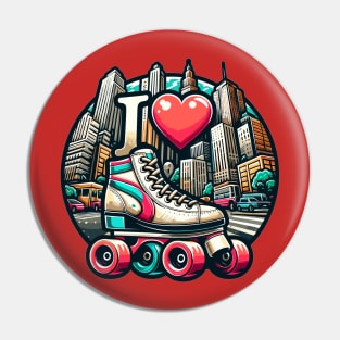 Roller Skating Pin