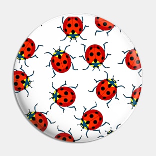 Ladybug pattern Pin