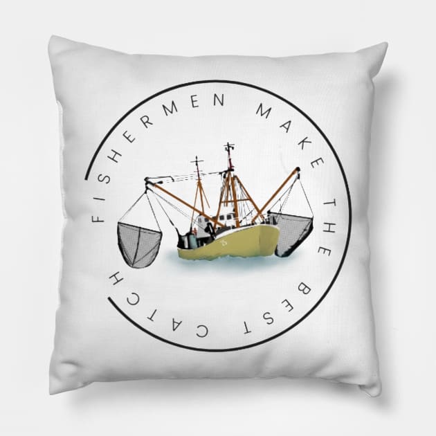 Fishermen Pillow by TeawithAlice