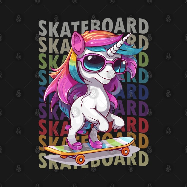 Unicorn Skater by Yopi