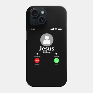 'Jesus Is Calling' Amazing Christians Cross Phone Case