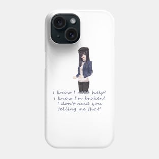 Hanako - Katawa Shoujo ( Quote ) Phone Case