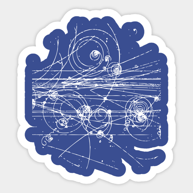 Particles! (dark gear edition) - Physics - Sticker