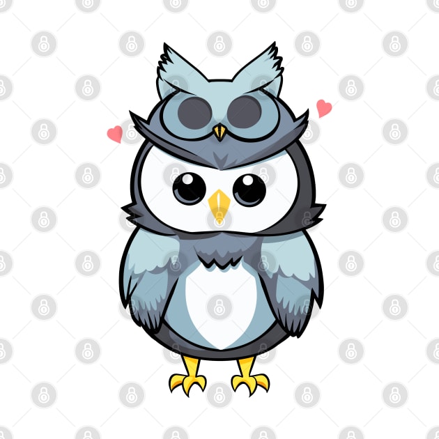 Kawaii Owl with owl costume by Orange-C