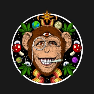 Monkey Psychedelic Stoner T-Shirt