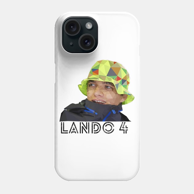 Lando Norris F1 Driver 4 Phone Case by Worldengine