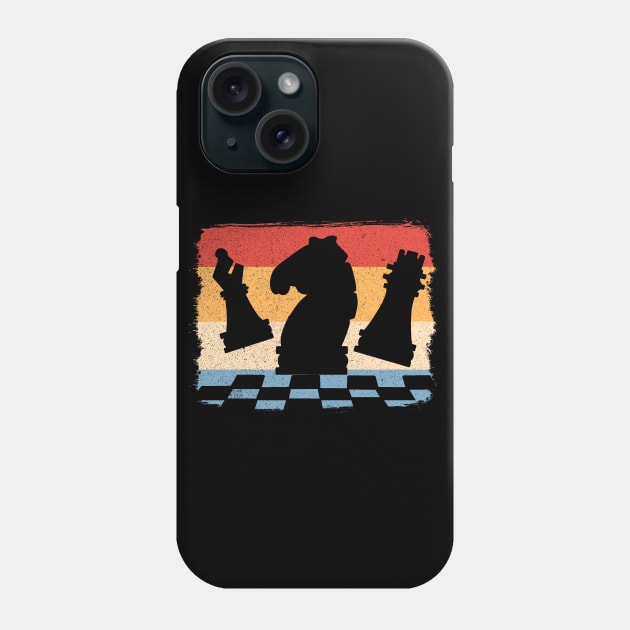 Retro Chess Lover Checkmate Chessboard Teacher Phone Case by amango