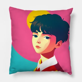 Handsome pretty guy Pillow