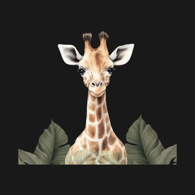 Jungle Animals Giraffe Nursery Art by Alienated