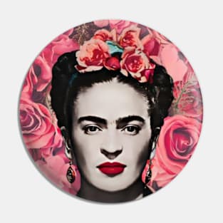 Frida Kahlo in Bloom Pin